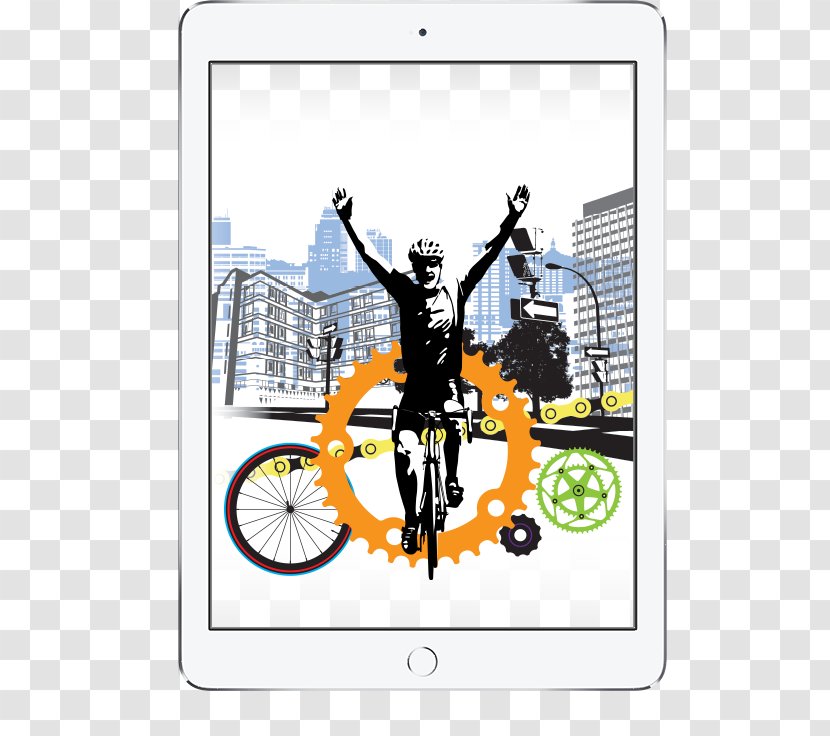Kazan Bicycle Recreation Cartoon - Sports Equipment - Ipad Frame Transparent PNG
