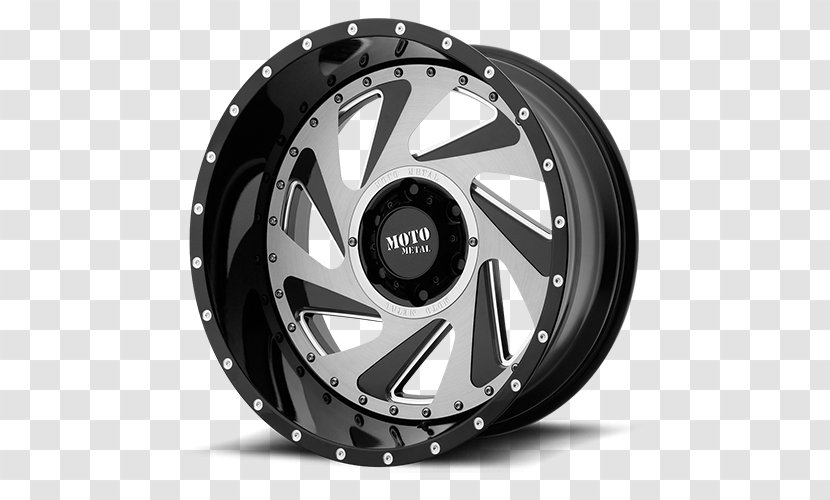 Perfection Wheels Car MOTO METAL CHANGE UP Gloss Black Milled W/ Brushed Inserts Rim - Motor Vehicle Tires - Moto Metal Transparent PNG