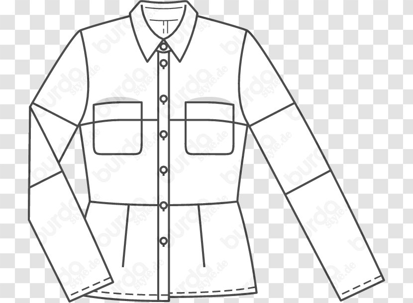 Jacket Sleeve Collar T-shirt Pattern - Upturned - Talent Transparent PNG