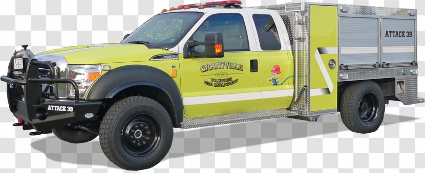 Fire Engine Department Car Truck Bed Part - Mode Of Transport Transparent PNG