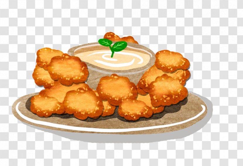 Chicken Nugget Fried Hainanese Rice KFC - Side Dish - Flower Transparent PNG