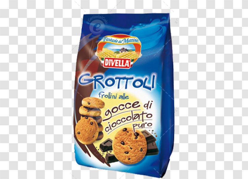 Biscuits Chocolate Chip Cookie Divella Food - Biscuit Transparent PNG