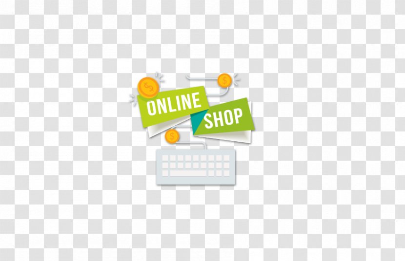 Logo Brand Font - Yellow - Online Shop Keyboard Icon Transparent PNG
