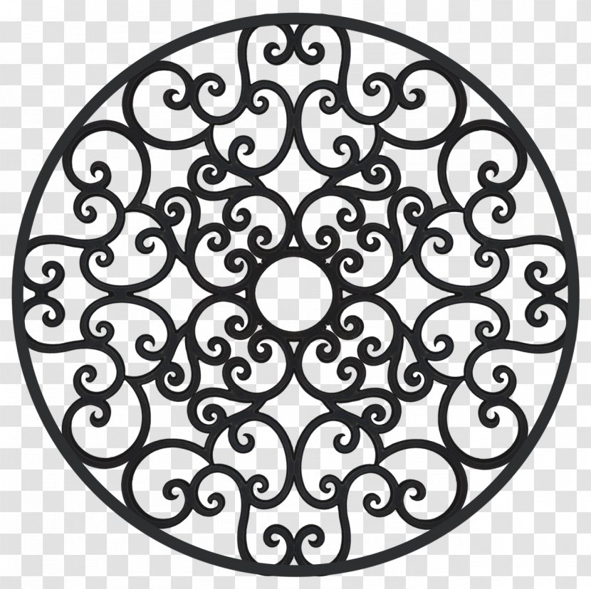 Medallion Iron Ceiling Circle - Wrought Transparent PNG