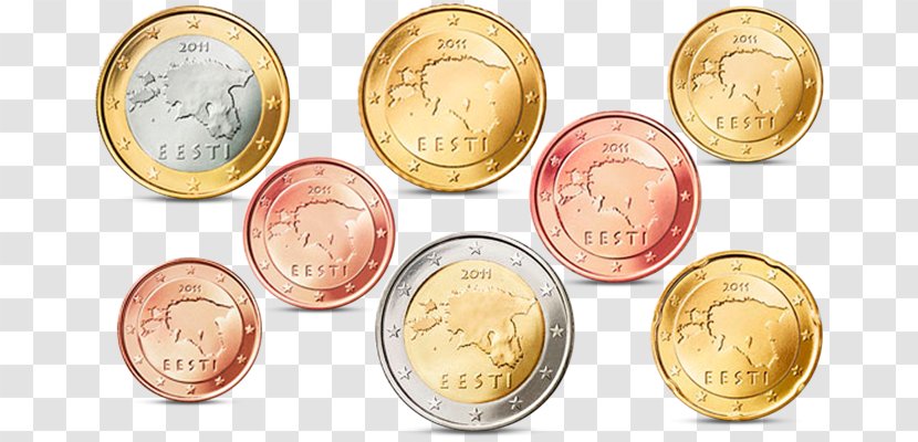 Estonian Euro Coins 2 Coin - Money - 20 Cent Transparent PNG