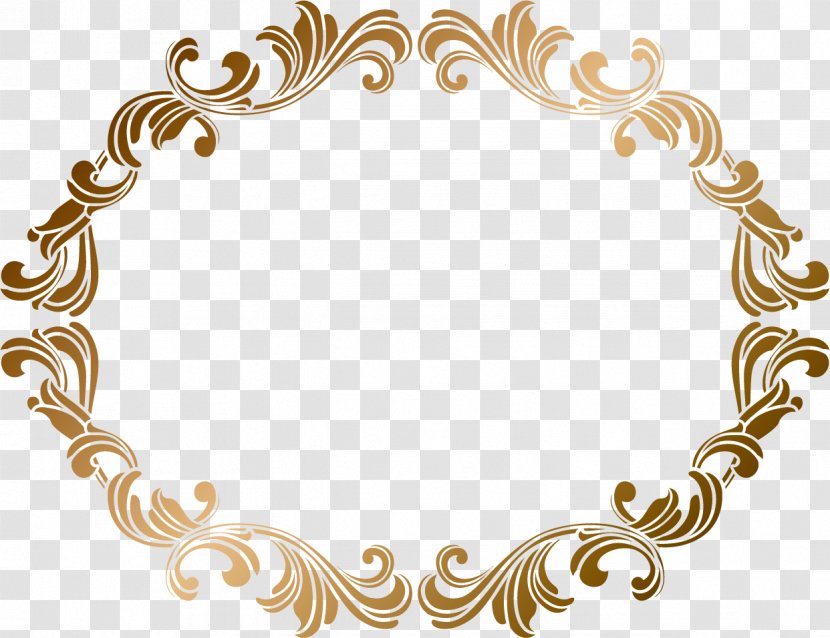 Template Preview - Document File Format - Ancient Golden Frame Material Transparent PNG