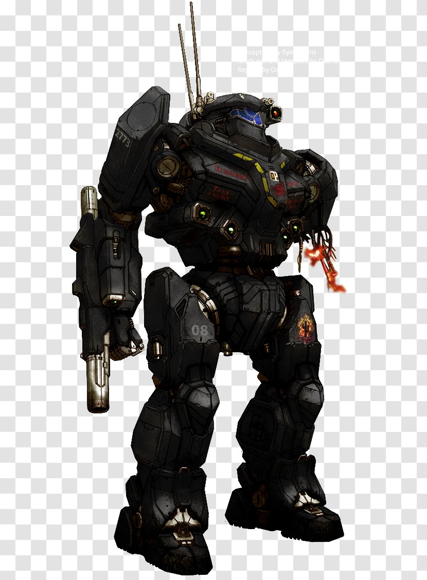 MechWarrior Online 4: Mercenaries Black Knight 3 - Action Figure - Hegemony Transparent PNG