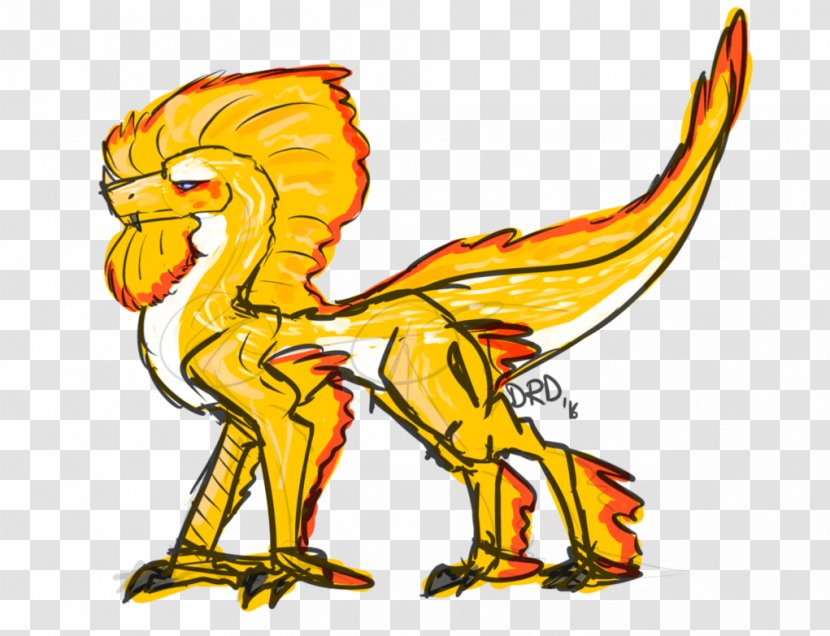 Beak Cartoon Legendary Creature Clip Art - Chicken - Gold Dragon Transparent PNG