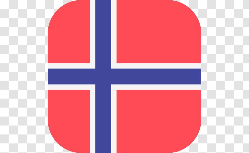 Flag Of Norway - Electric Blue Transparent PNG
