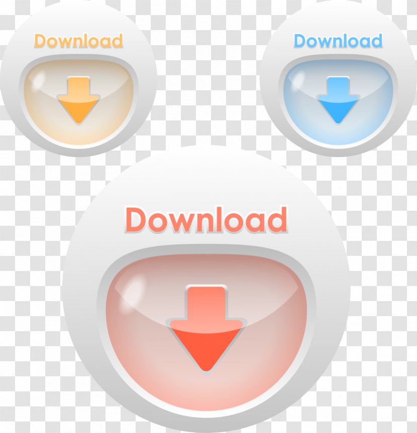 Download Button Icon - World Wide Web - Vector Transparent PNG