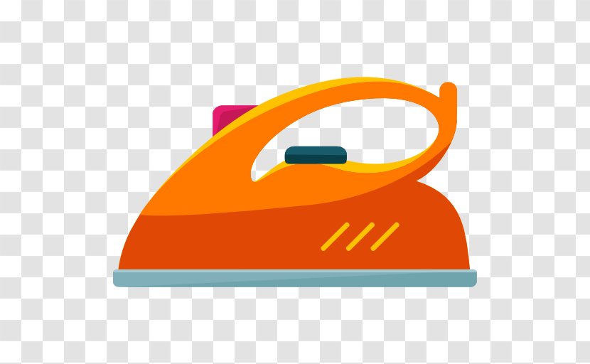 Clothes Iron Ironing Laundry - Orange Transparent PNG