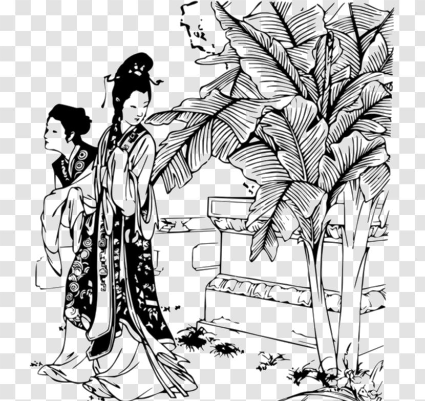 Lin Daiyu Dream Of The Red Chamber Story Western Wing Yingyings Biography - Cartoon - Park Transparent PNG