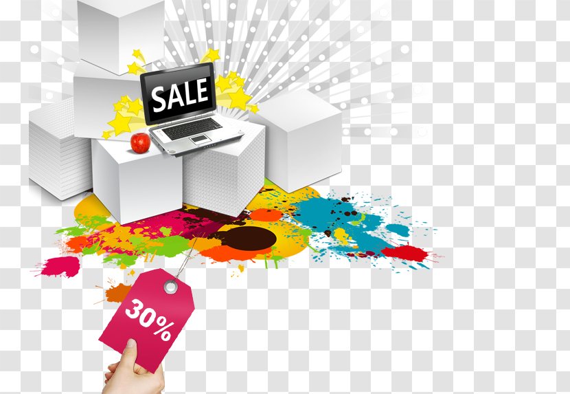 Poster Graphic Design - Brand - Notebook Computer Sales Template Transparent PNG