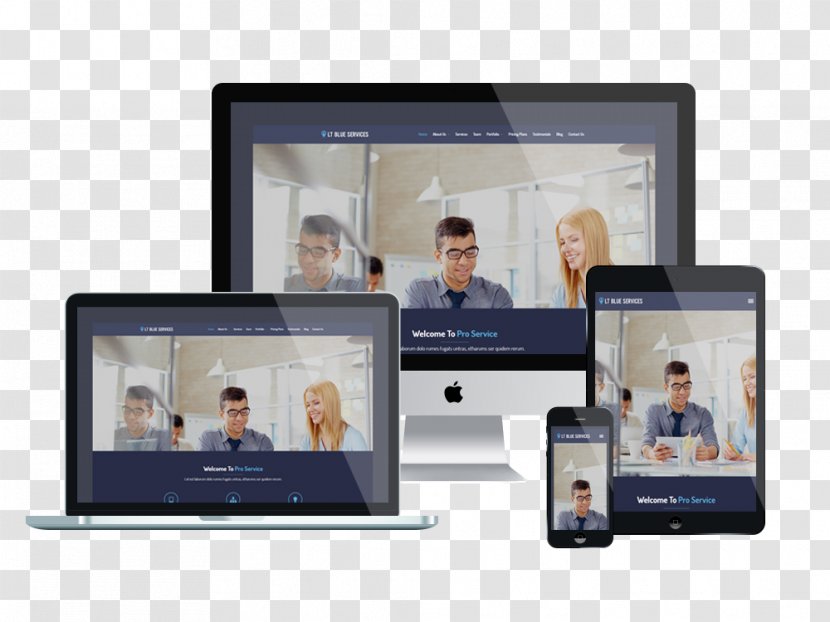 Responsive Web Design Template System Website - Page - Business Theme Transparent PNG