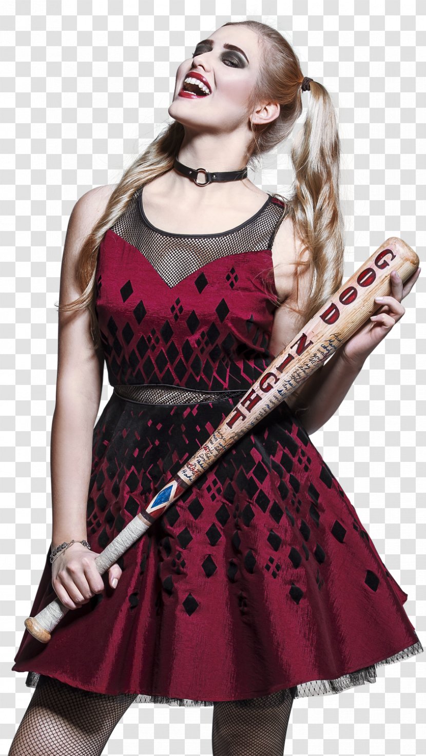 Margot Robbie Harley Quinn EMP Merchandising Dress - Silhouette Transparent PNG