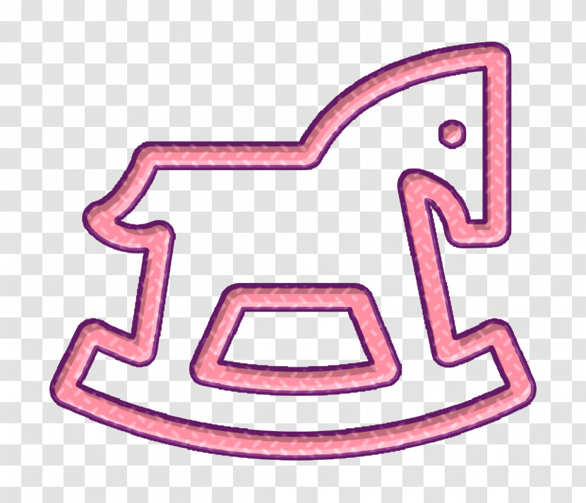 Icon Baby Pack 1 Icon Toy Horse Rocking Chair Outline Icon Transparent PNG