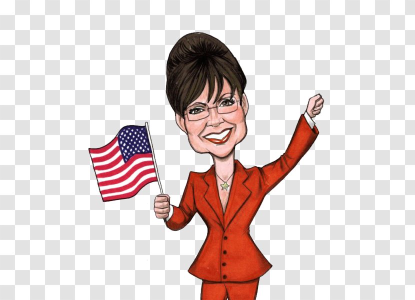 Sarah Palin Caricature Clip Art - Human Behavior - Cliparts Transparent PNG