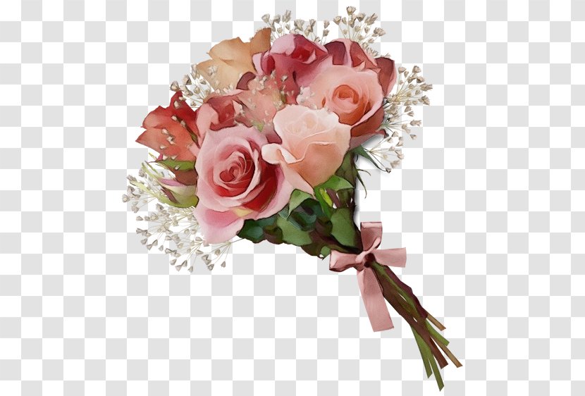 Rose Flower Bouquet Clip Art Pink - Artificial Transparent PNG