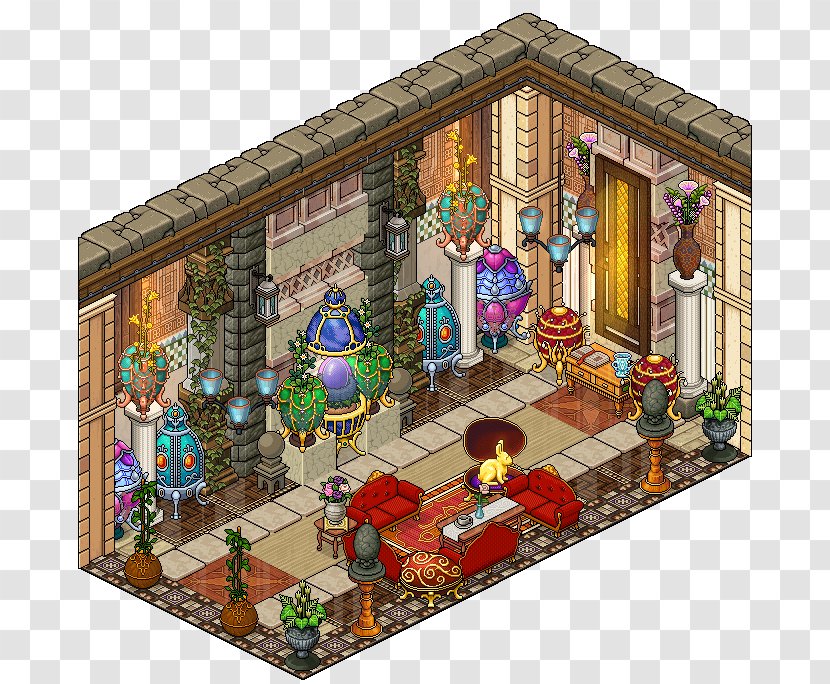 DeviantArt Habbo Pixel Art Room - I'll Send You The Money Transparent PNG