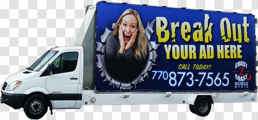 Commercial Vehicle Advertising Mobile Billboard Truck - Transport Transparent PNG