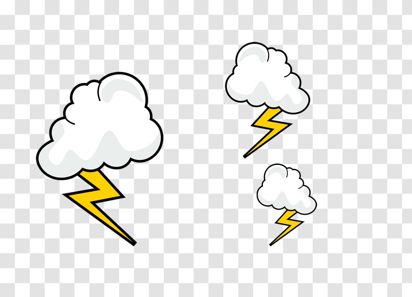 Lightning Thunder Cloud Clip Art - The Weather Transparent PNG