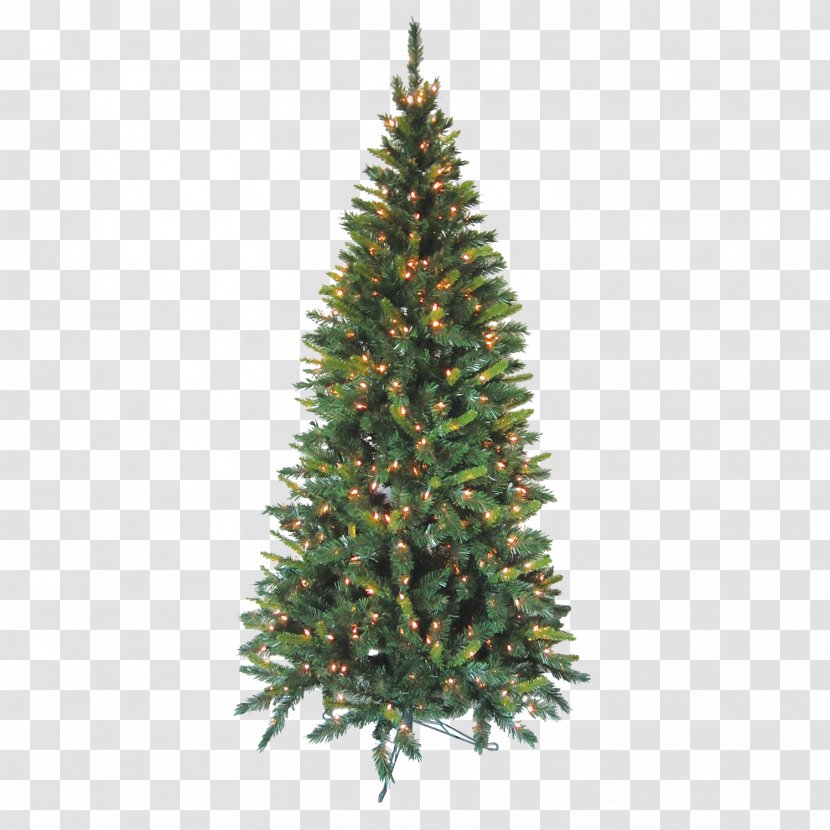 National Tree Company Artificial Christmas 7.5 Foot Kingswood Fir Pencil - Arizona Cypress - Caillou Transparent Background Ready Transparent PNG