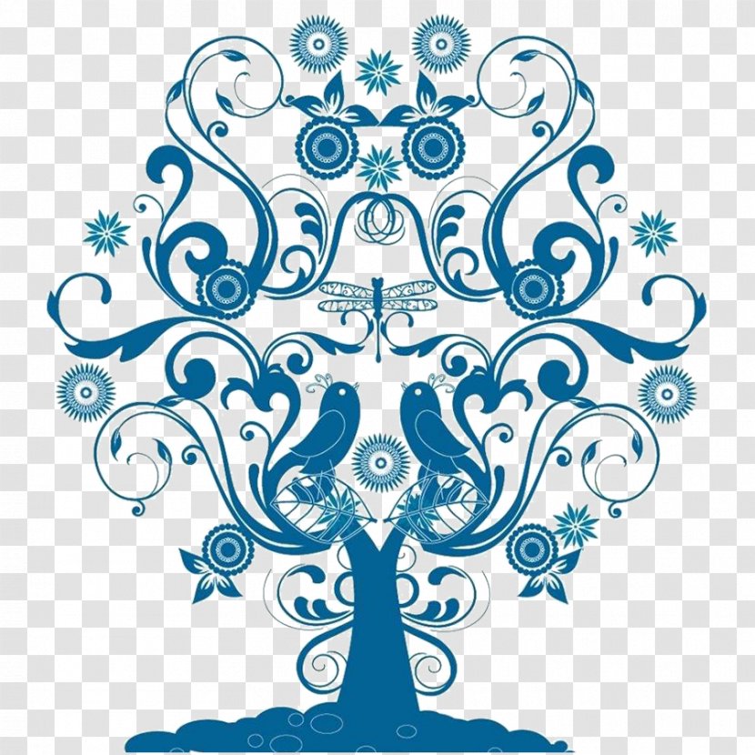 Tree Wall Decal Vector Graphics Sticker Image - Visual Arts - Long Distance Call Transparent PNG