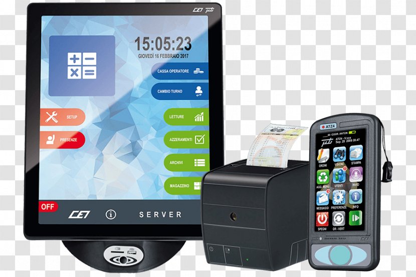 Feature Phone VITAGGIO SRL Point Of Sale Cash Register Smartphone - Electronics Transparent PNG