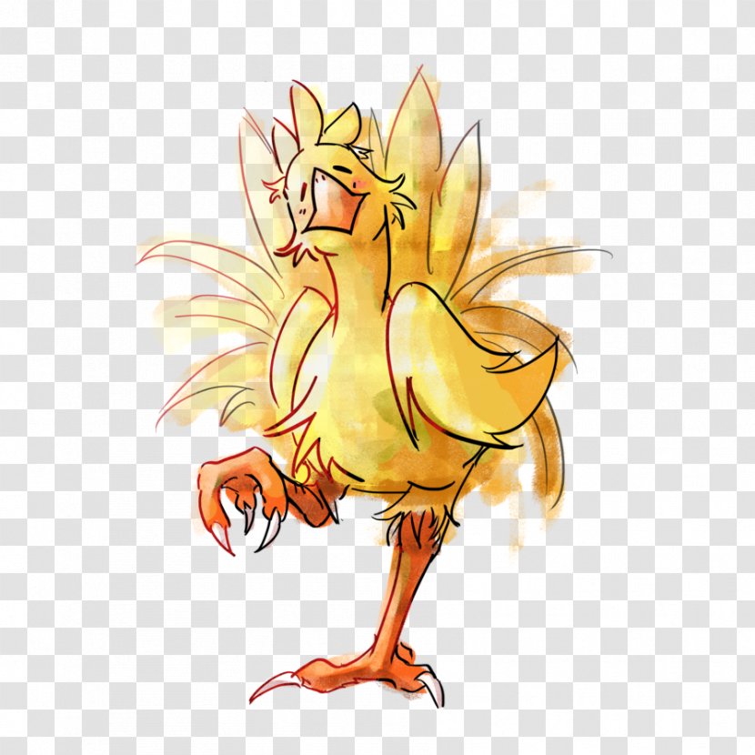 Rooster Beak Cartoon Legendary Creature - Bird - Chocobo Transparent PNG