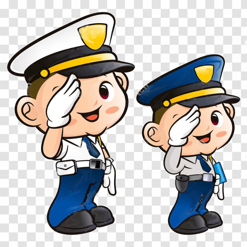 Salute Police Officer Clip Art - Royaltyfree - Policeman Transparent PNG
