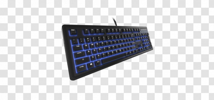 Computer Keyboard SteelSeries Black Gaming Keypad Video Game - Component - Input Device Transparent PNG