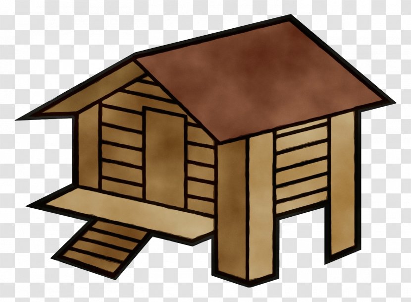 Shed Roof House Building Home - Hut - Wood Transparent PNG