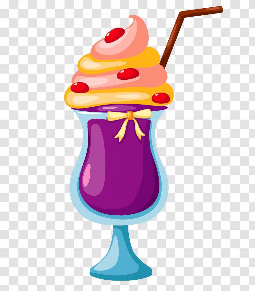 Ice Cream Cone Smoothie Drawing - Hand-painted Sand Drinks Free Of Material Transparent PNG