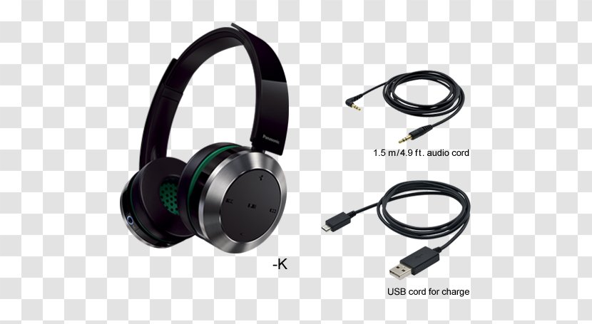 Panasonic RP-HD5 Hi-Res Premium Over Ear Headphone Black Headphones Wireless Near-field Communication - Audio Equipment Transparent PNG