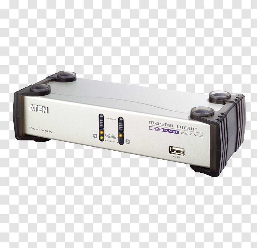 KVM Switches Computer Port USB Hub Digital Visual Interface - Aten International Transparent PNG