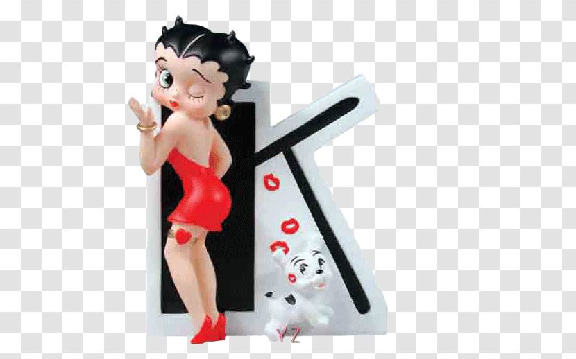 Betty Boop Figurine Letter Alphabet Statue - Art - Blow Kiss Transparent PNG