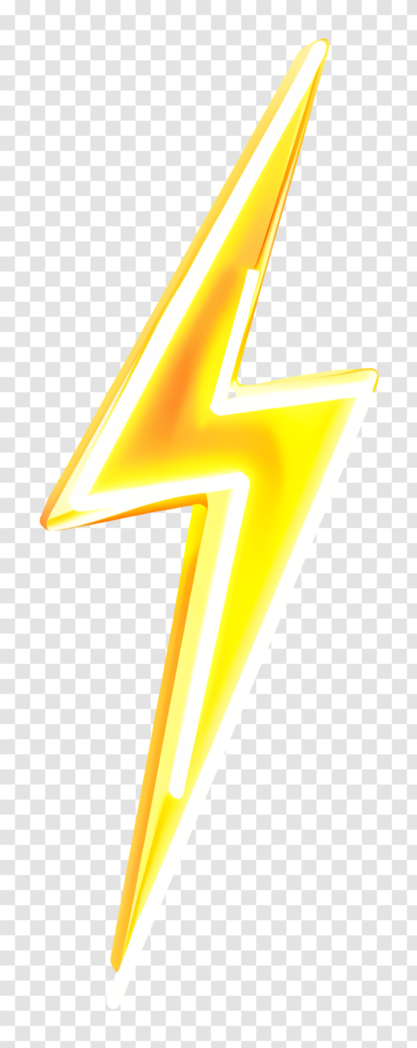 Yellow Lightning - Bright Yellow Lightning Bolt Icon Transparent PNG