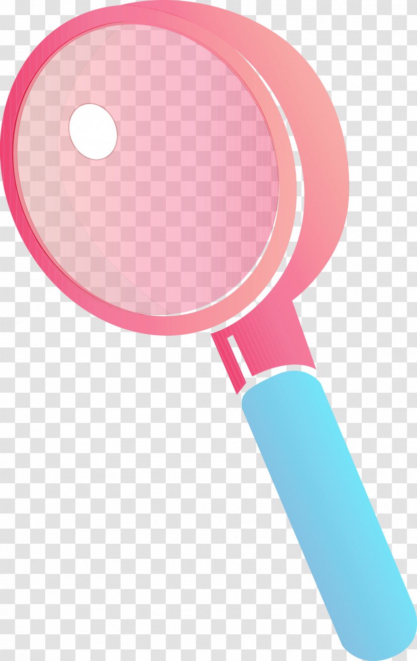 Pink Material Property Magnifier Transparent PNG