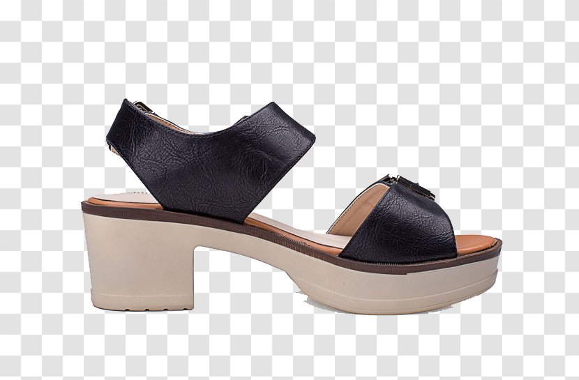 Sandal High-heeled Footwear Elevator Shoes - Google Images - Black Sandals Transparent PNG