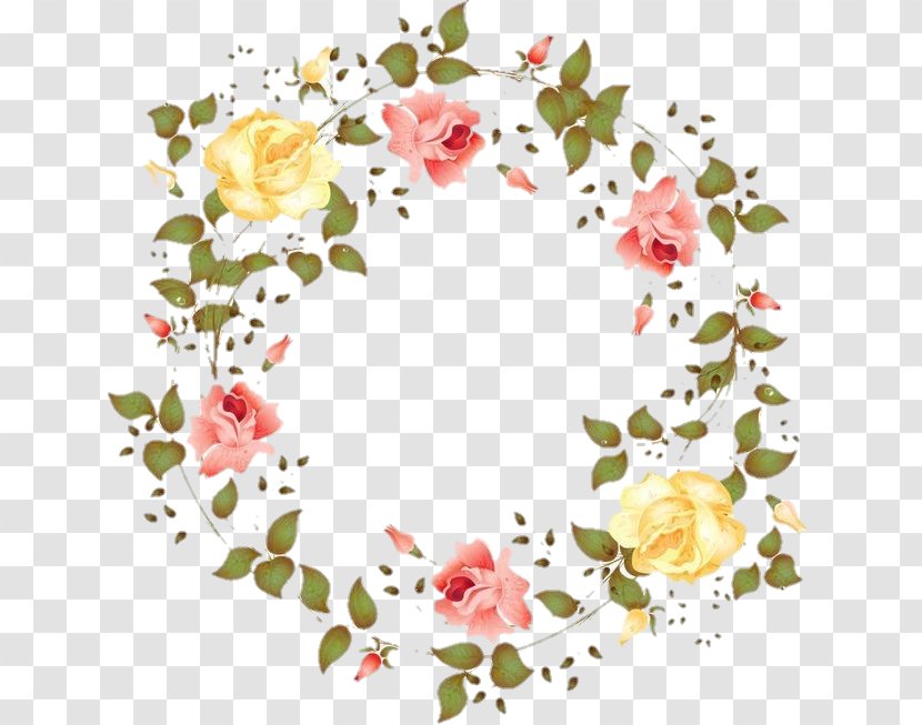 Flower Wreath Watercolor Painting Floral Design - Arranging Transparent PNG