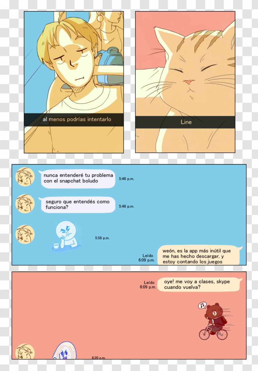 Cat Comics Cartoon - Text Transparent PNG