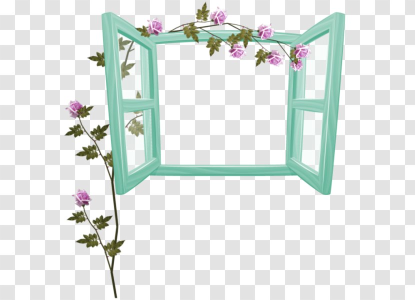 Window Picture Frames Download - Microsoft Windows - Green Fresh With Flowers Decorative Pattern Transparent PNG