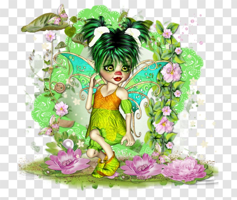 Floral Design Fairy Flowering Plant - Mythical Creature Transparent PNG