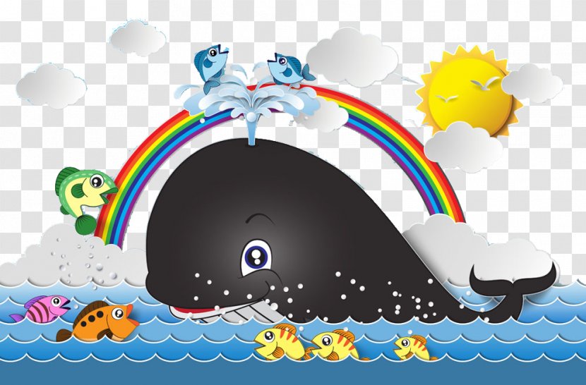 Whale Cartoon Illustration - Comics Transparent PNG