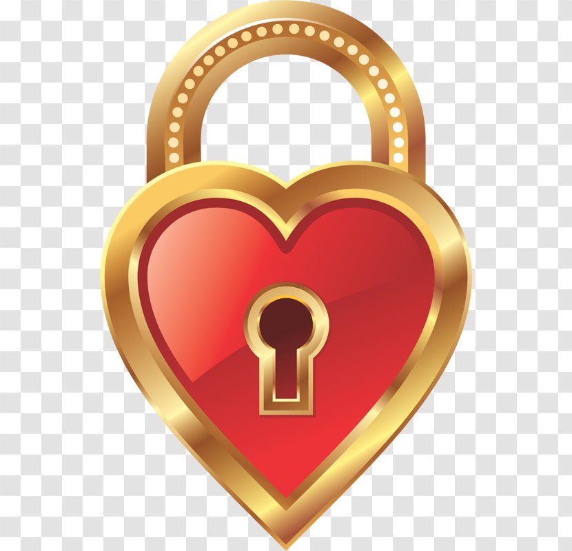 Heart Key Love Lock Clip Art - Pin Tumbler - Kaba Transparent PNG