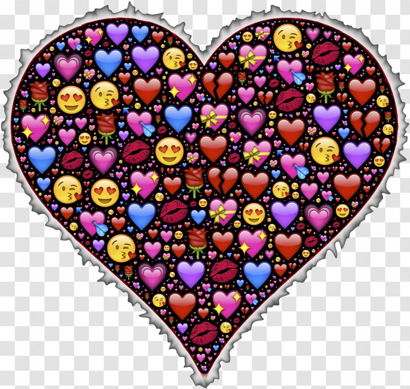 Heart Emoji Background - Emoticon - Sticker Symbol Transparent PNG
