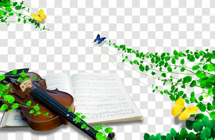 Violin Musical Note Instrument Notation - Flower Transparent PNG