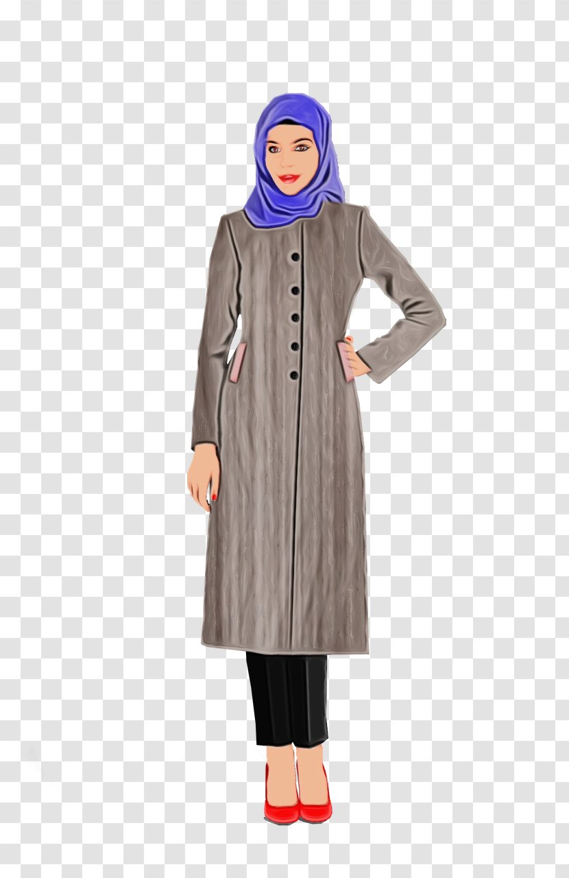 Women In Islam Clip Art Woman Muslim Girl Hijab - Beige Transparent PNG