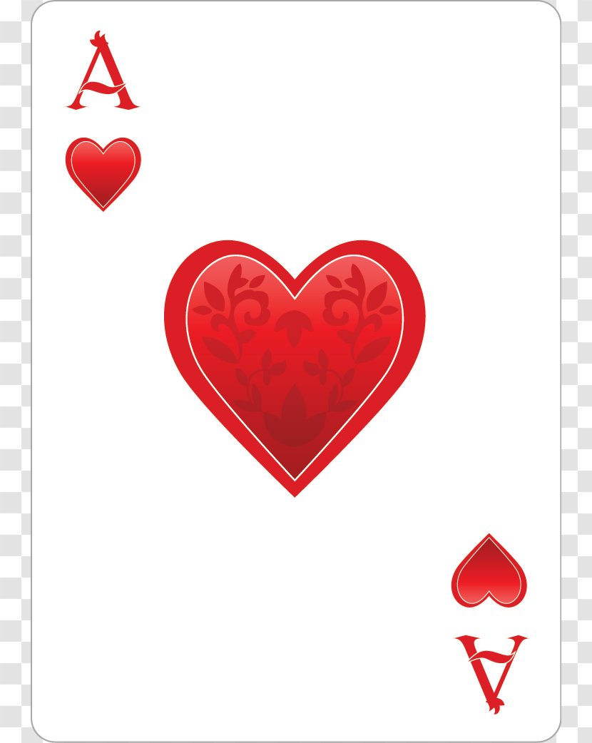Alices Adventures In Wonderland Queen Of Hearts Playing Card Ace - Red - Heart Cards Transparent PNG