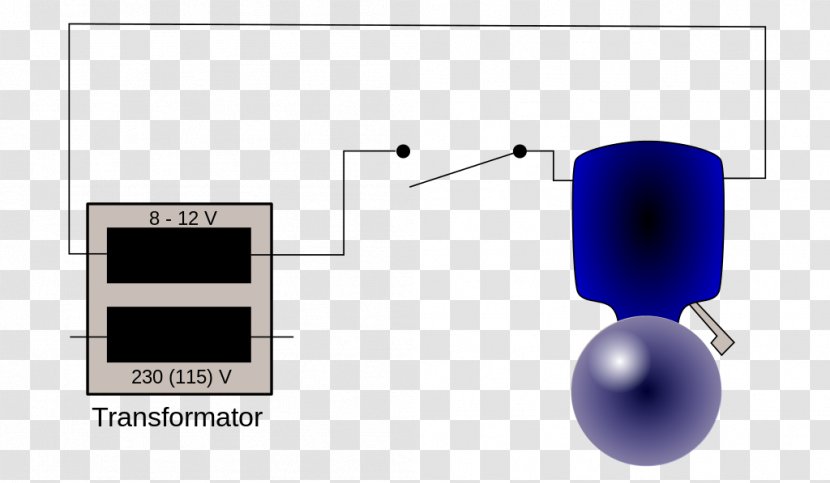 Door Bells & Chimes Circuit Diagram Electricity Schwingankerantrieb Wiring - Hammer - Blue Transparent PNG